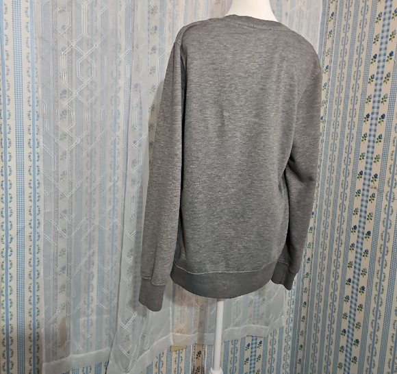 Modern Canvas “Homebody” Graphic Sweatshirt | Gray Cozy Lounge Pullover | Medium - Picture 4 of 6